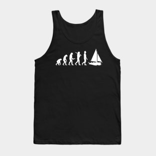 Funny Sailing Evolution Gift For Sailors & Skippers Tank Top